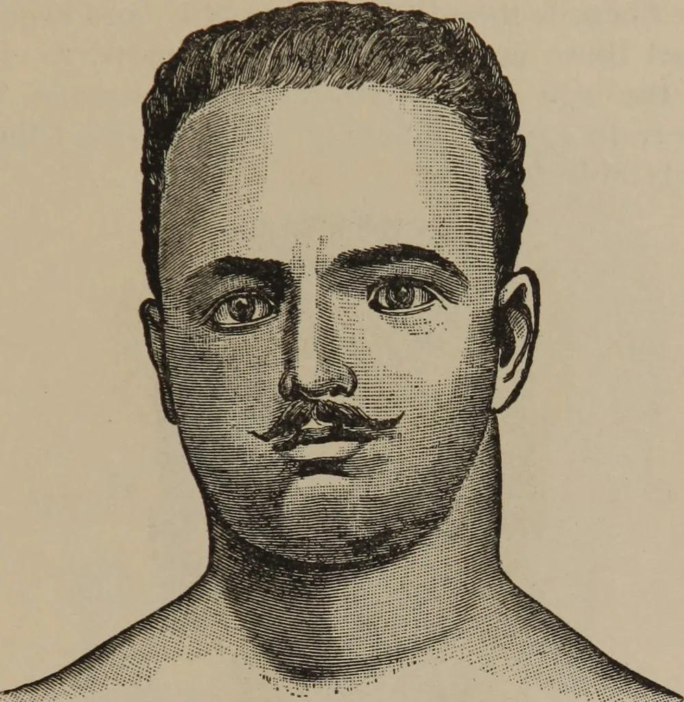 An illustration from The science of facial expression : the new system of diagnosis, based on original researches and discoveries, 1917, leaf 48
