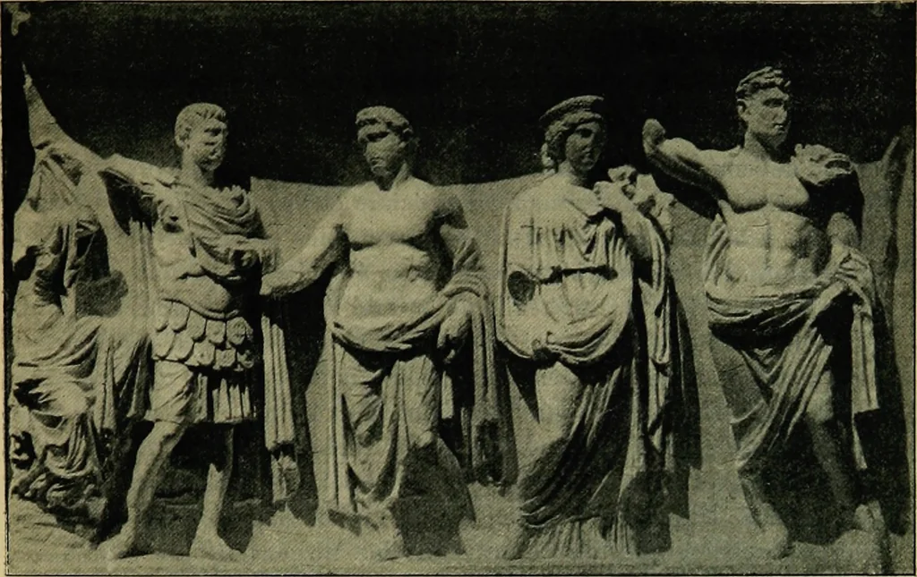 An illustration from La dégénérescence bachique et la névrose religieuse dans l'antiquité. Études medico-psychologiques, tirées des chefs-d'œuvre de la poésie, de l'histoire et de la philosophie, la Bible, Homère ... etc, 1901, leaf 132
