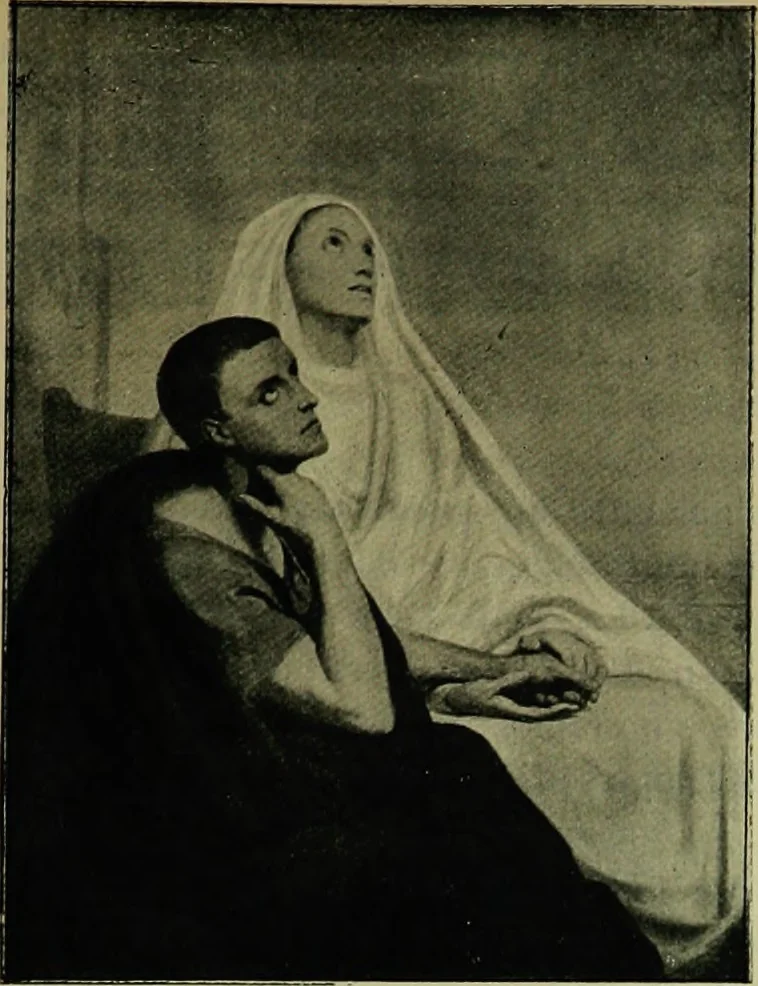 An illustration from La dégénérescence bachique et la névrose religieuse dans l'antiquité. Études medico-psychologiques, tirées des chefs-d'œuvre de la poésie, de l'histoire et de la philosophie, la Bible, Homère ... etc, 1901, leaf 180