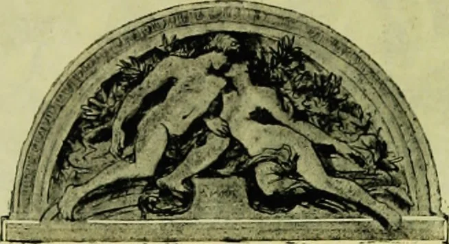 An illustration from La dégénérescence bachique et la névrose religieuse dans l'antiquité. Études medico-psychologiques, tirées des chefs-d'œuvre de la poésie, de l'histoire et de la philosophie, la Bible, Homère ... etc, 1901, leaf 19