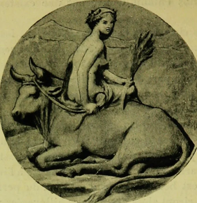 An illustration from La dégénérescence bachique et la névrose religieuse dans l'antiquité. Études medico-psychologiques, tirées des chefs-d'œuvre de la poésie, de l'histoire et de la philosophie, la Bible, Homère ... etc, 1901, leaf 259