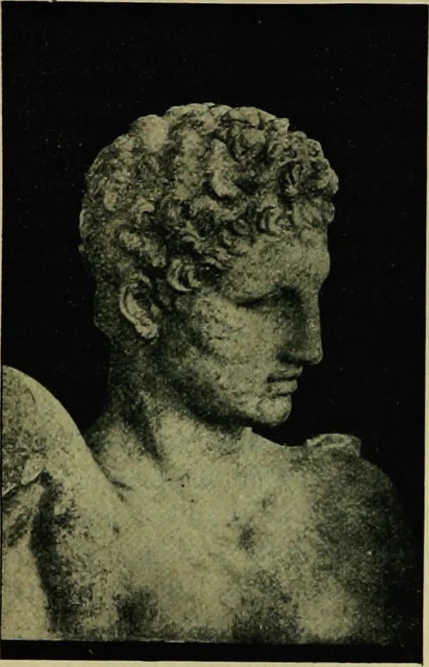 An illustration from La dégénérescence bachique et la névrose religieuse dans l'antiquité. Études medico-psychologiques, tirées des chefs-d'œuvre de la poésie, de l'histoire et de la philosophie, la Bible, Homère ... etc, 1901, leaf 40