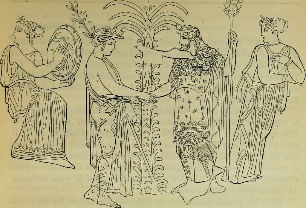 An illustration from La dégénérescence bachique et la névrose religieuse dans l'antiquité. Études medico-psychologiques, tirées des chefs-d'œuvre de la poésie, de l'histoire et de la philosophie, la Bible, Homère ... etc, 1901, leaf 62