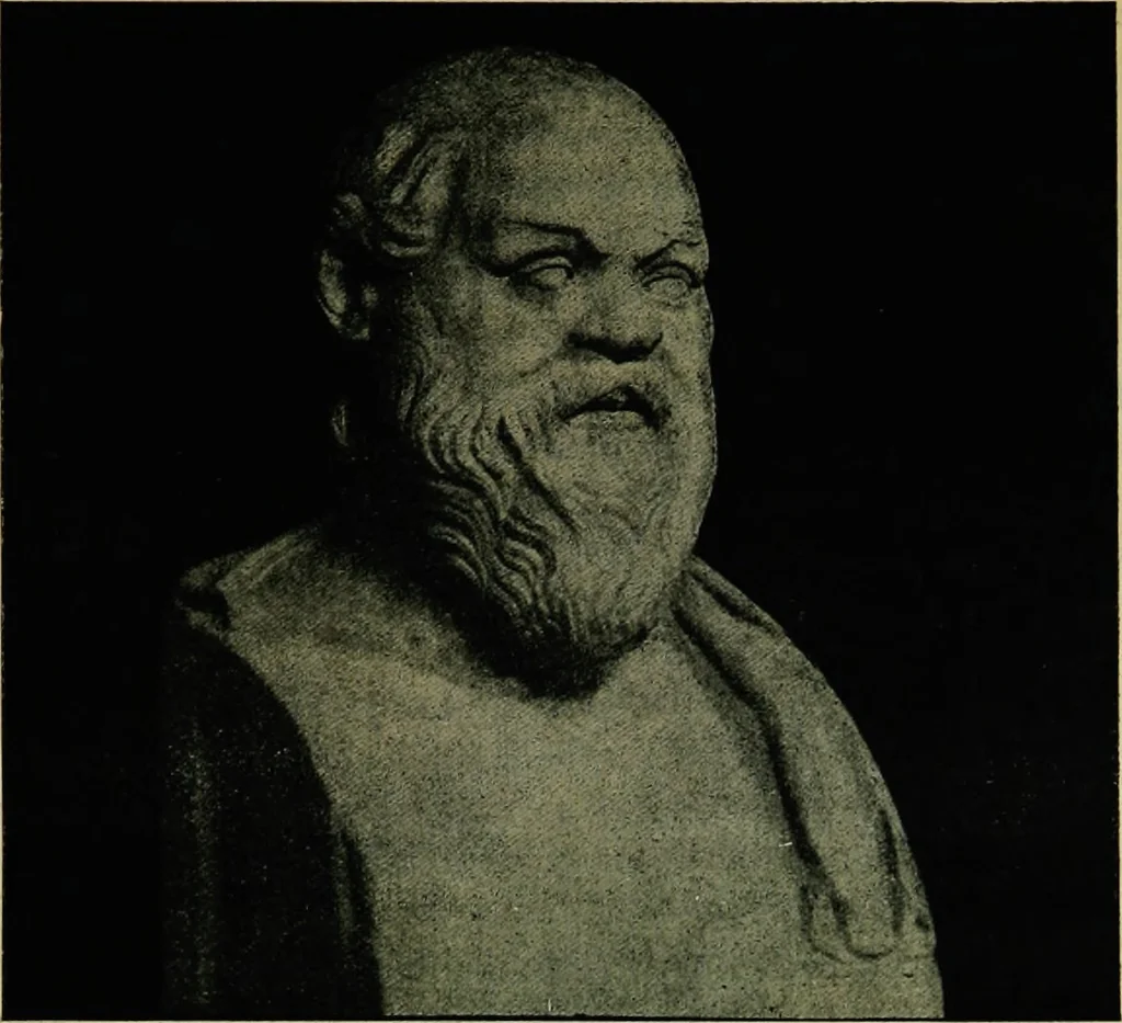 An illustration from La dégénérescence bachique et la névrose religieuse dans l'antiquité. Études medico-psychologiques, tirées des chefs-d'œuvre de la poésie, de l'histoire et de la philosophie, la Bible, Homère ... etc, 1901, leaf 78