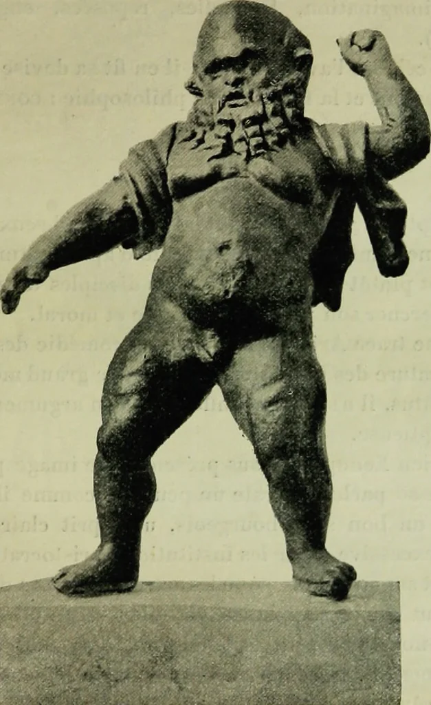 An illustration from La dégénérescence bachique et la névrose religieuse dans l'antiquité. Études medico-psychologiques, tirées des chefs-d'œuvre de la poésie, de l'histoire et de la philosophie, la Bible, Homère ... etc, 1901, leaf 80