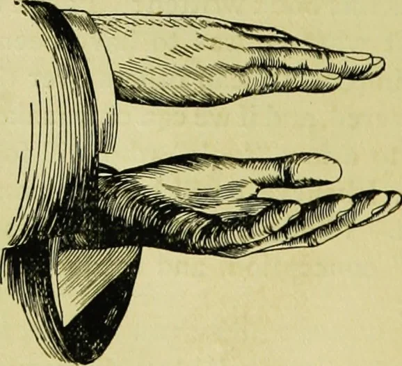 An illustration from Is man a free agent? The law of suggestion, including hypnosis, what and why it is, and how to induce it, the law of nature, mind, heredity, etc, 1902, leaf 267