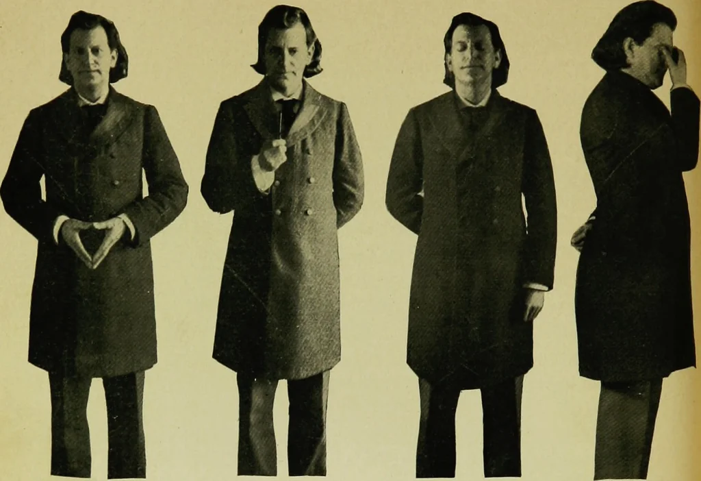 An illustration from Is man a free agent? The law of suggestion, including hypnosis, what and why it is, and how to induce it, the law of nature, mind, heredity, etc, 1902, leaf 51