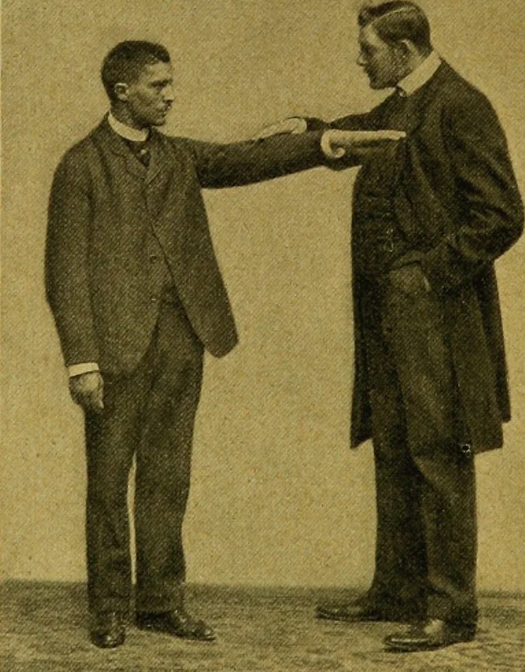 An illustration from Lehrbuch des Hypnotismus, zur praktischen Ausbildung unter besonderer Berücksichtigung der suggestiven Heilkunde, 1906, leaf 33