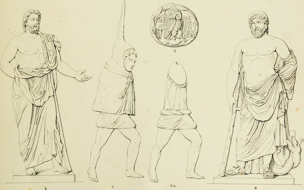 An illustration from Asklepios und die Asklepiaden, 1846, leaf 104