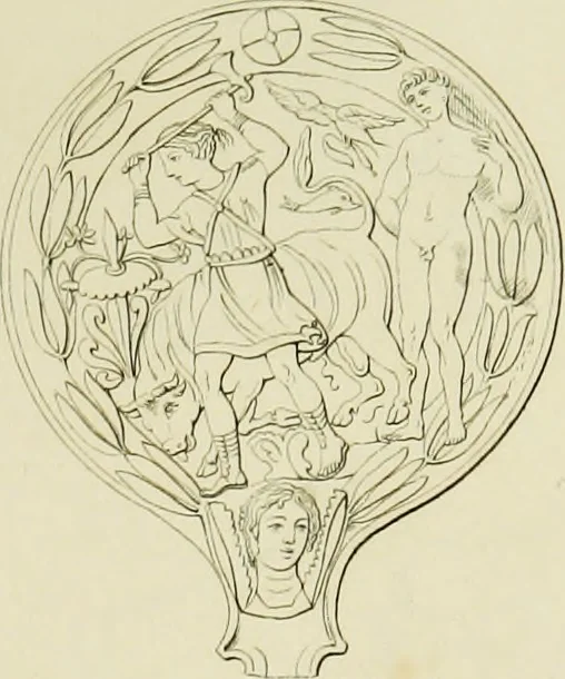 An illustration from Asklepios und die Asklepiaden, 1846, leaf 106