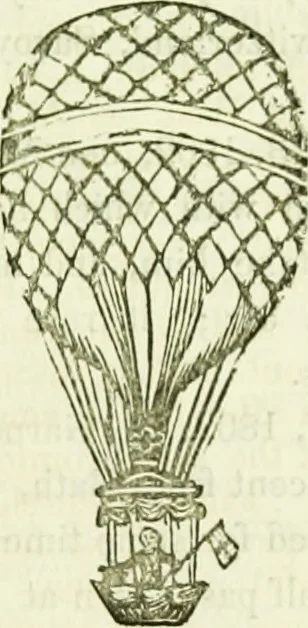 An illustration from Annals of some remarkable aërial and alpine voyages, including those of the author : to which are added, observations on the partial deafness to which aerial and mountain travellers are liable, and an essay on the flight and migration of birds, the whole being intended as supplementary to "Researches about atmospheric phenomena", 1832, leaf 56
