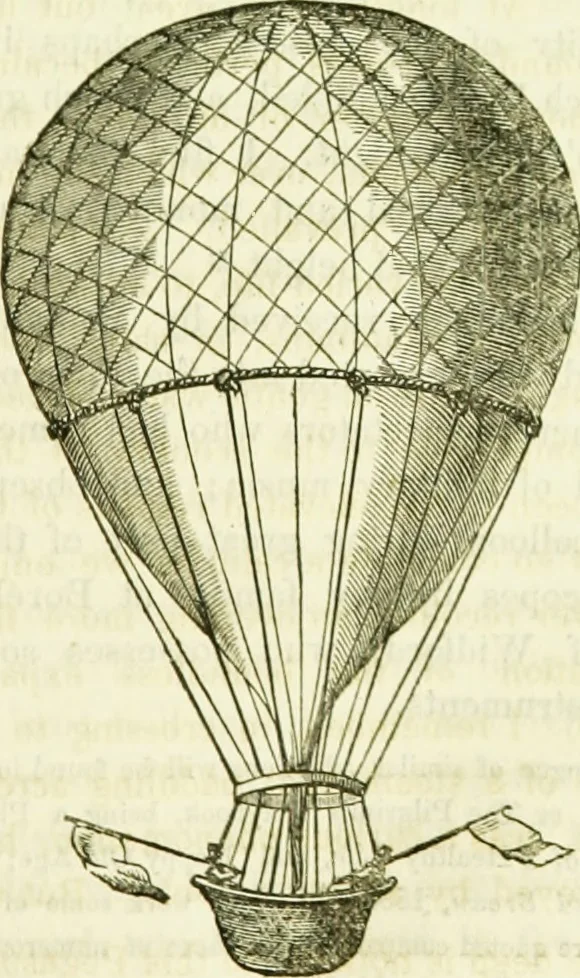 An illustration from Annals of some remarkable aërial and alpine voyages, including those of the author : to which are added, observations on the partial deafness to which aerial and mountain travellers are liable, and an essay on the flight and migration of birds, the whole being intended as supplementary to "Researches about atmospheric phenomena", 1832, leaf 98