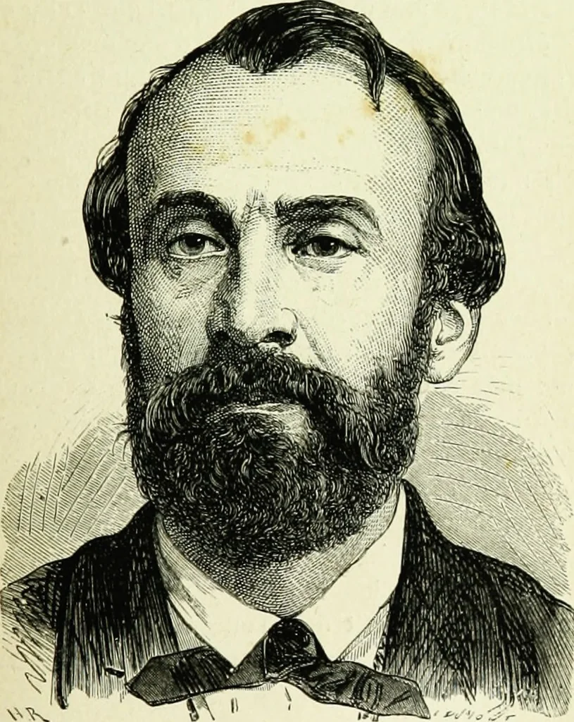 An illustration from Les aérostats, 1887, leaf 200