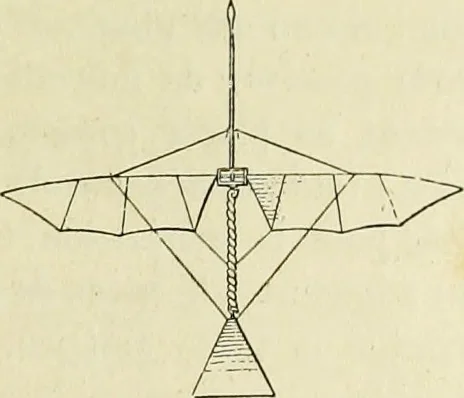 An illustration from La navigation aérienne : l'aviation et la direction des aérostats dans les temps anciens et modernes, 1886, leaf 112