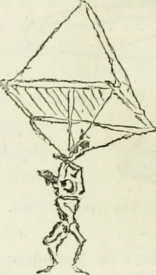 An illustration from La navigation aérienne : l'aviation et la direction des aérostats dans les temps anciens et modernes, 1886, leaf 37