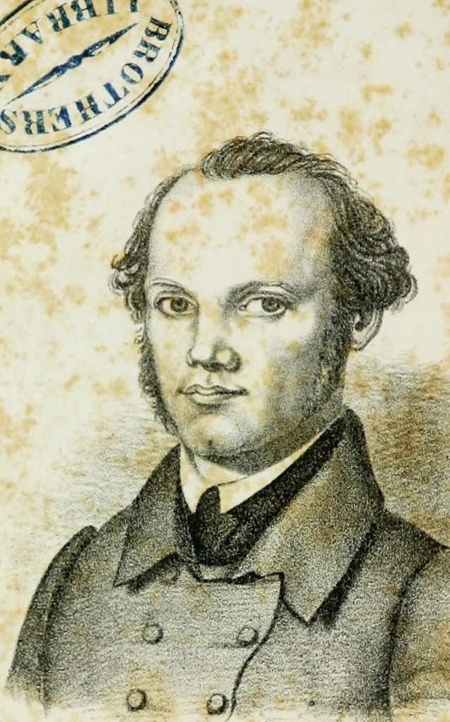 An illustration from History and progress of phrenology. (Read before the Western phrenological society, at Buffalo,), 1839, leaf 137