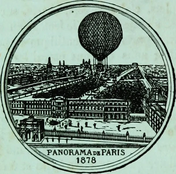 An illustration from Le grand ballon captif à vapeur de M. Henry Giffard : cour des Tuileries--Paris, 1878, 1878, leaf 109