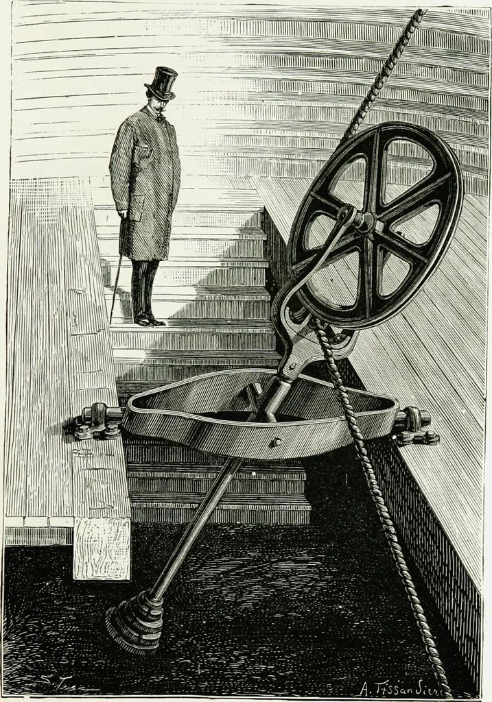 An illustration from Le grand ballon captif à vapeur de M. Henry Giffard : cour des Tuileries--Paris, 1878, 1878, leaf 34