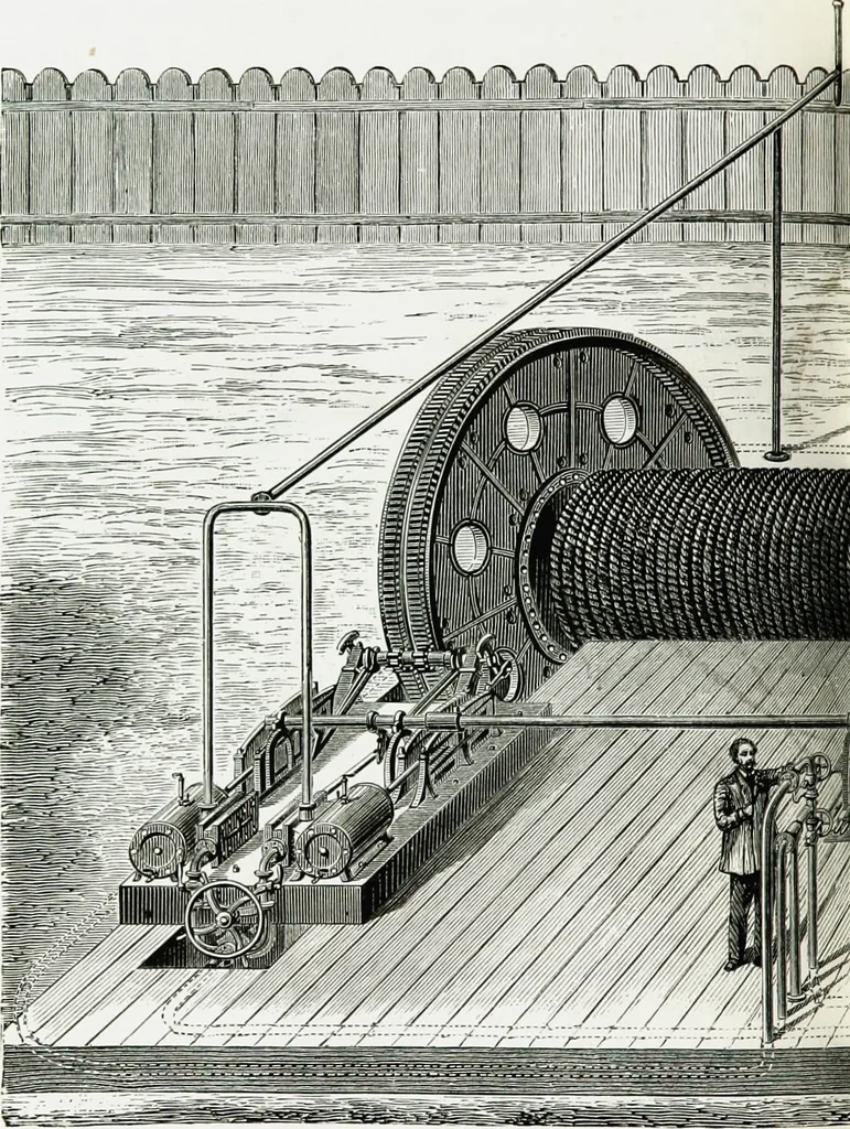 An illustration from Le grand ballon captif à vapeur de M. Henry Giffard : cour des Tuileries--Paris, 1878, 1878, leaf 69
