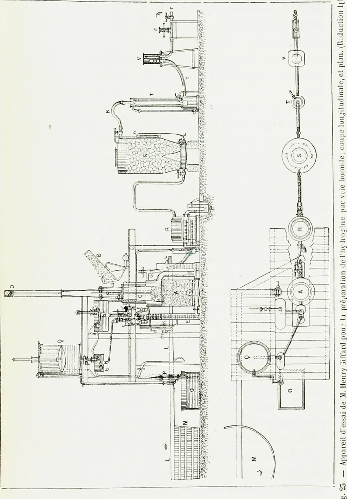 An illustration from Le grand ballon captif à vapeur de M. Henry Giffard : cour des Tuileries--Paris, 1878, 1878, leaf 72