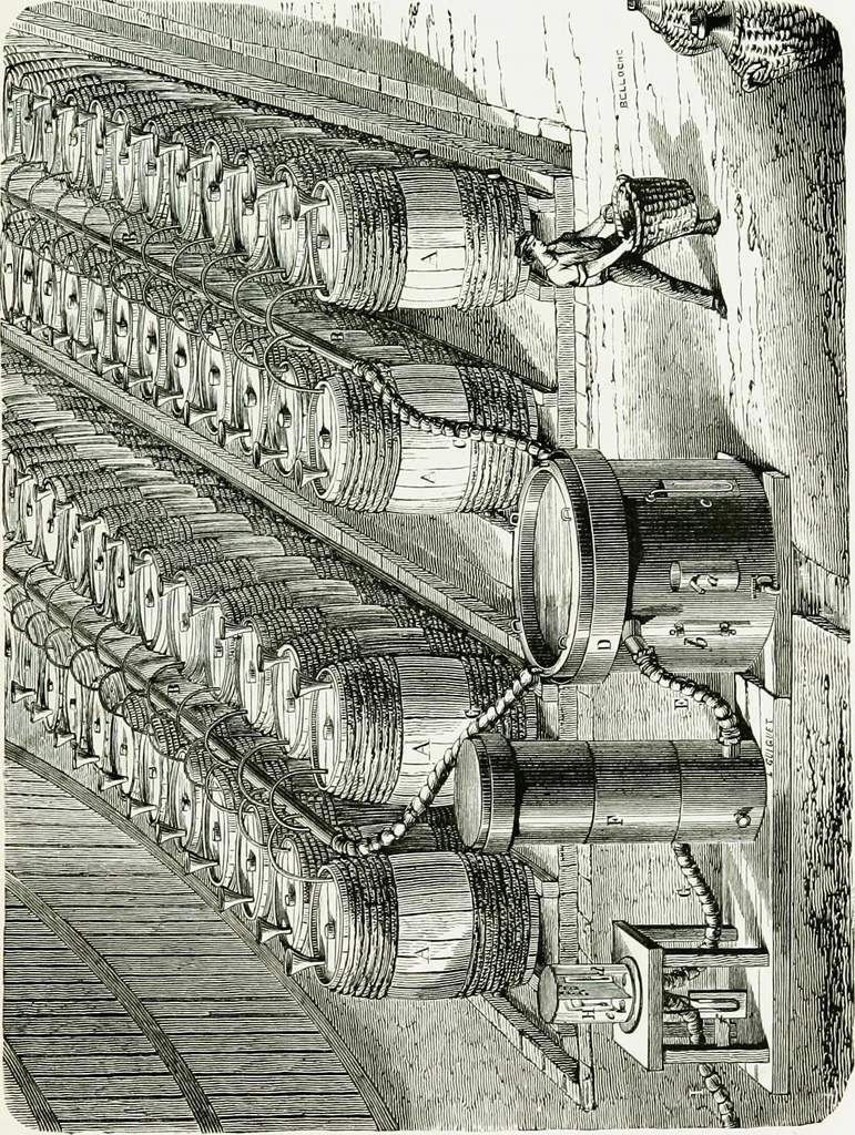 An illustration from Le grand ballon captif à vapeur de M. Henry Giffard : cour des Tuileries--Paris, 1878, 1878, leaf 94