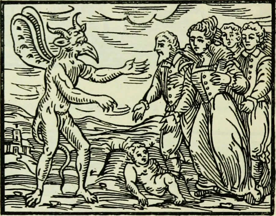 An illustration from Le sabbat de sorciers, 1890, leaf 21