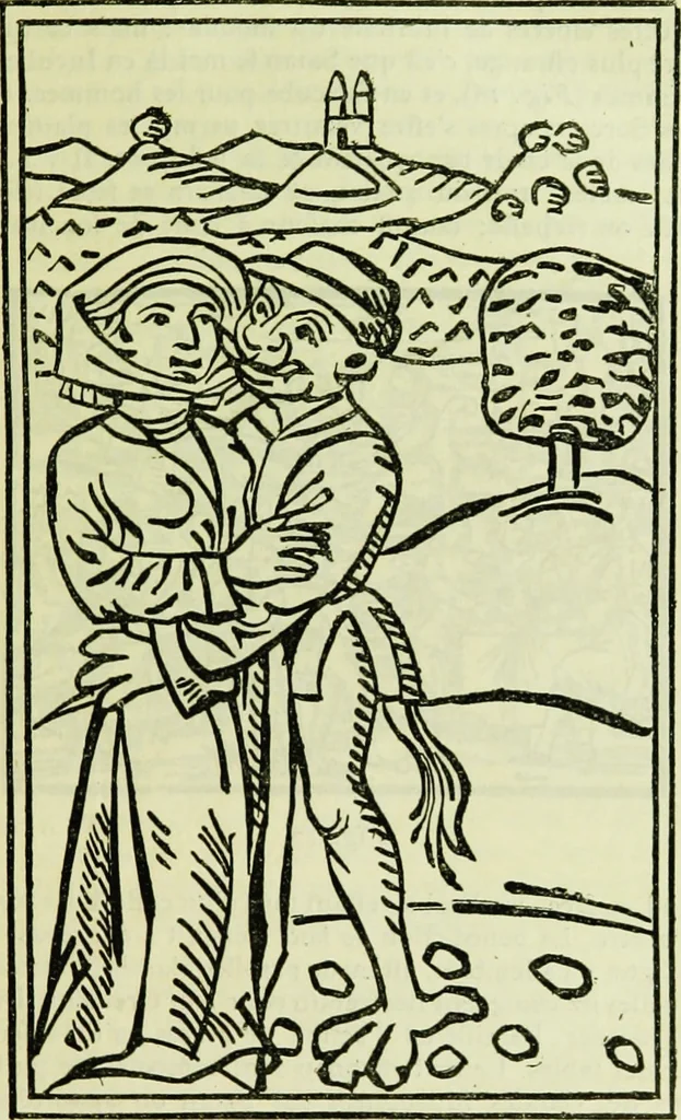 An illustration from Le sabbat de sorciers, 1890, leaf 32