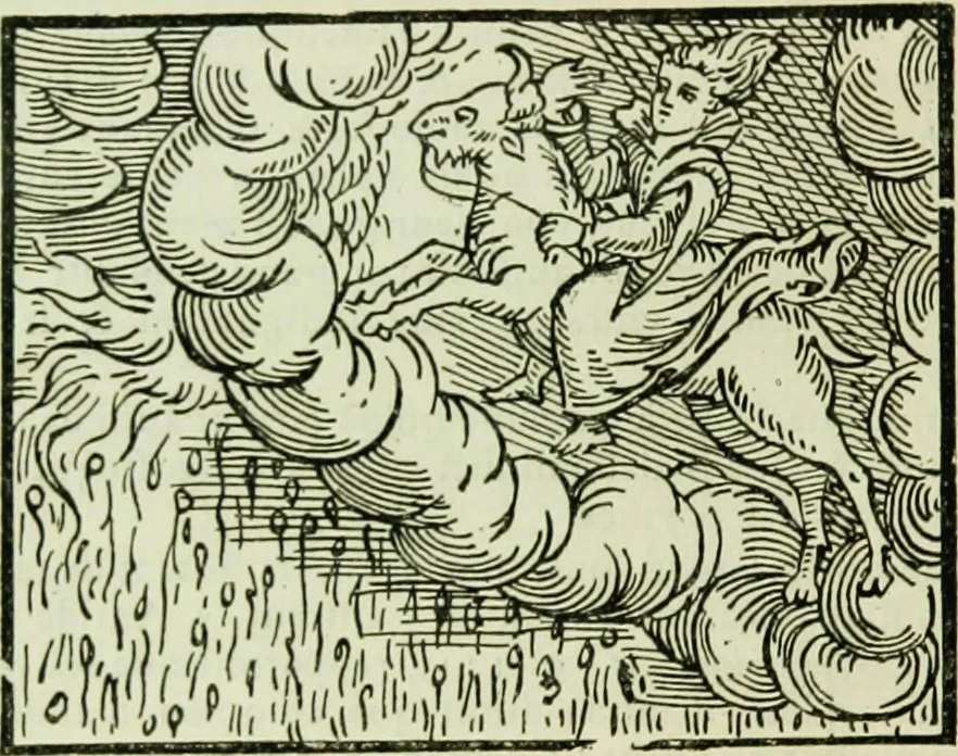 An illustration from Le sabbat de sorciers, 1890, leaf 35