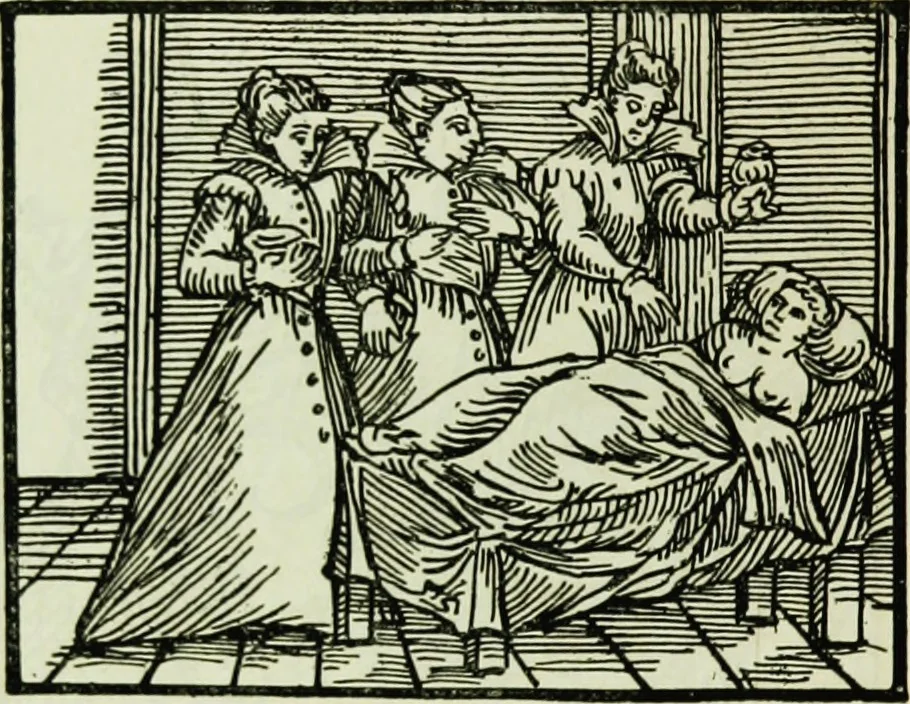 An illustration from Le sabbat de sorciers, 1890, leaf 39