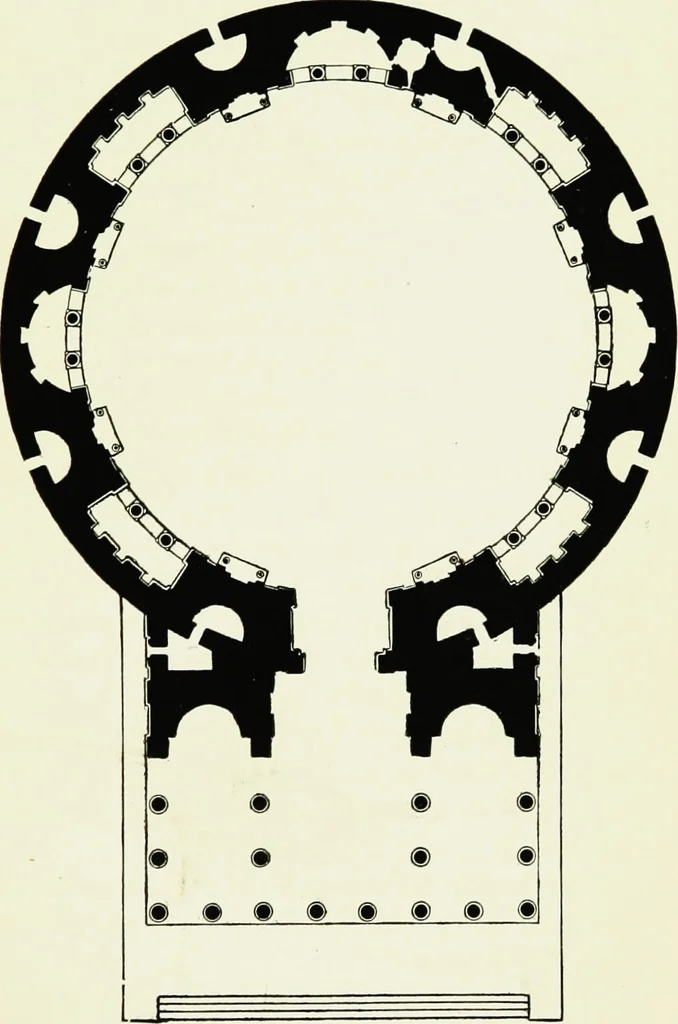 An illustration from A short history of architecture, 1897, leaf 106