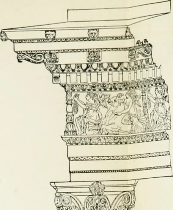 An illustration from A short history of architecture, 1897, leaf 97