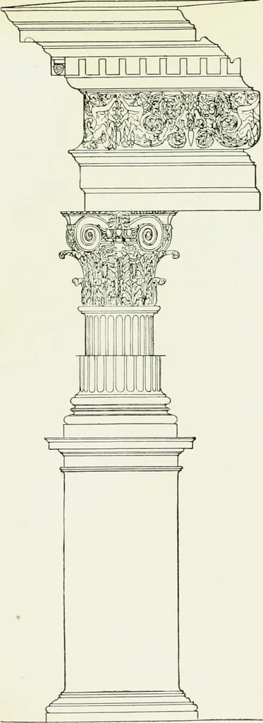 An illustration from A short history of architecture, 1897, leaf 98