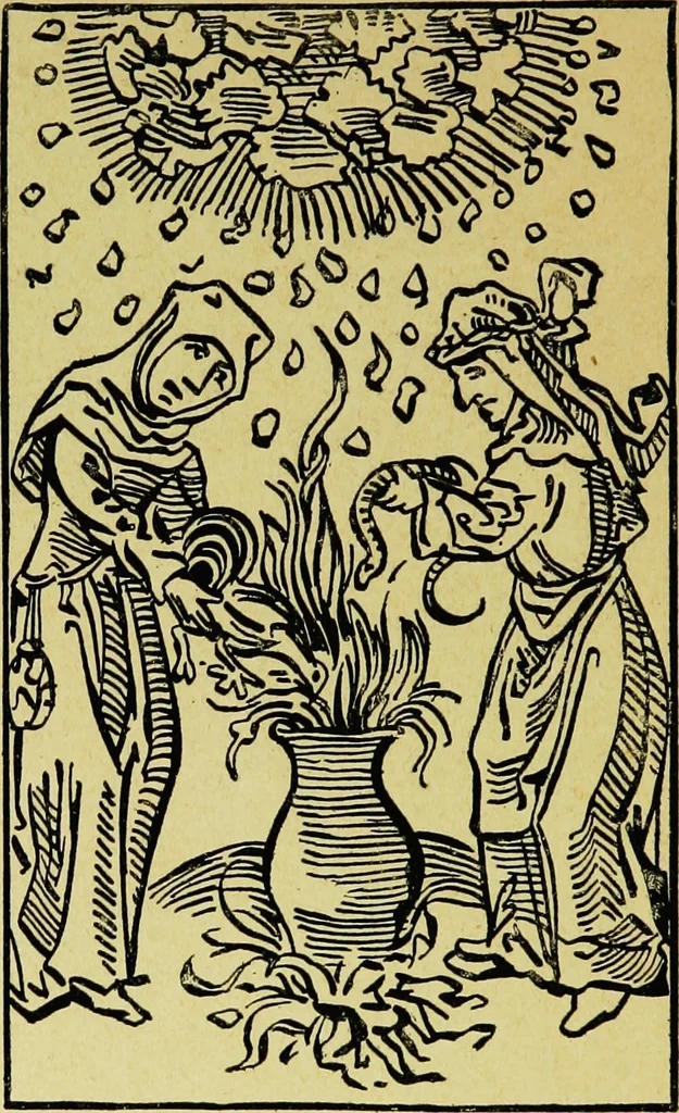 An illustration from Mysticisme et folie : (étude de psychologie normale et pathologique comparées), 1907, leaf 343