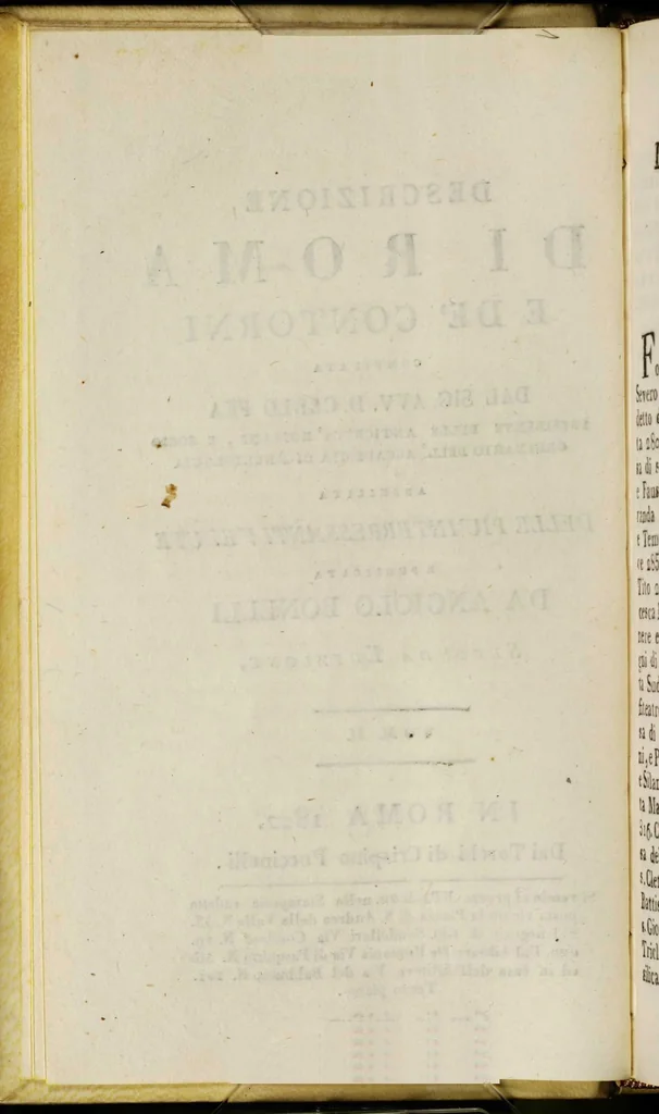 An illustration from Descrizione di Roma e de' contorni (Volume 2), 1822, leaf 8