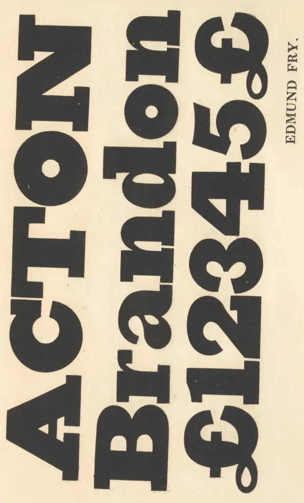 An illustration from Specimen of modern printing types by Edmund Fry, Letter Founder to the King, Type Street., 1828, leaf 147