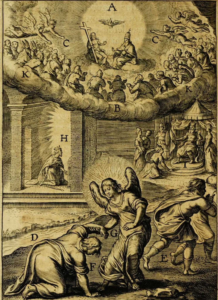 An illustration from Duodecim specula deum aliquando videre desideranti concinnata, 1610, leaf 178