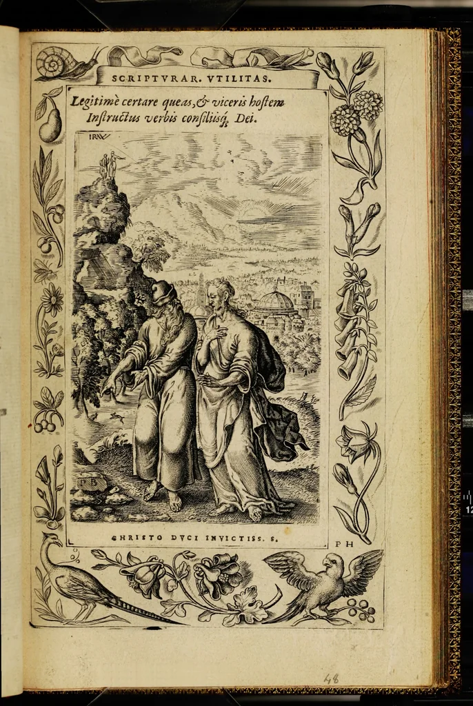 An illustration from Humanae salutis monumenta, 1571, leaf 101