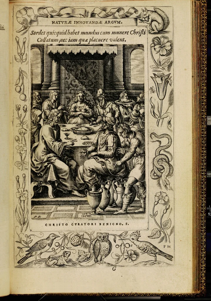 An illustration from Humanae salutis monumenta, 1571, leaf 103