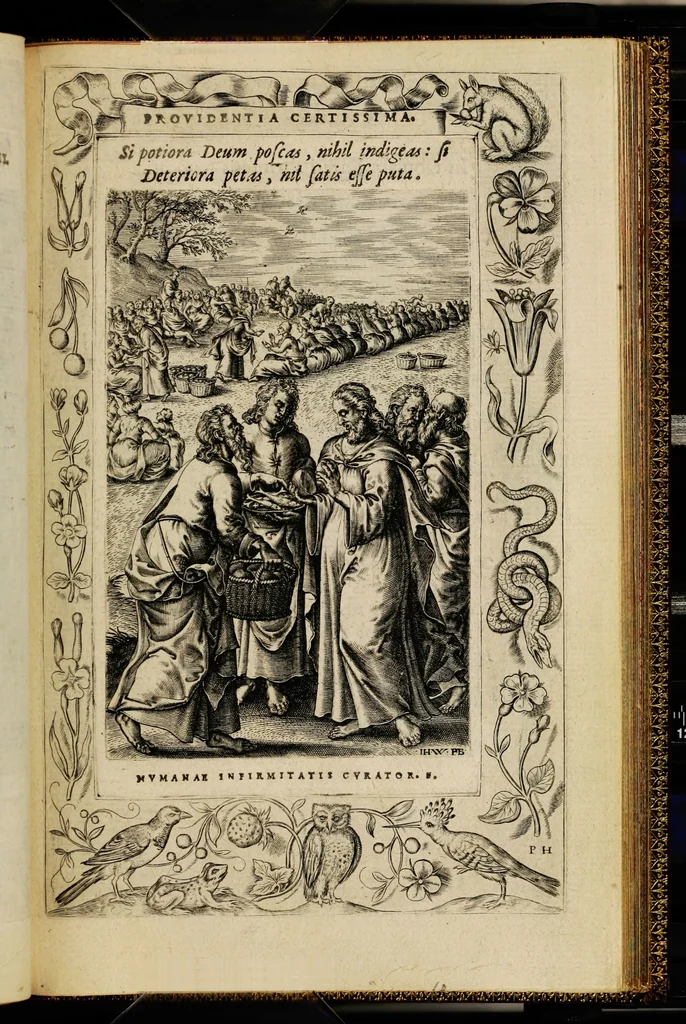 An illustration from Humanae salutis monumenta, 1571, leaf 109
