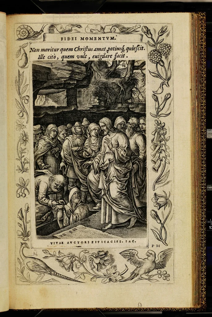 An illustration from Humanae salutis monumenta, 1571, leaf 111