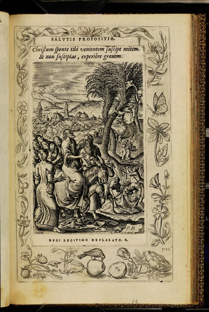 An illustration from Humanae salutis monumenta, 1571, leaf 113