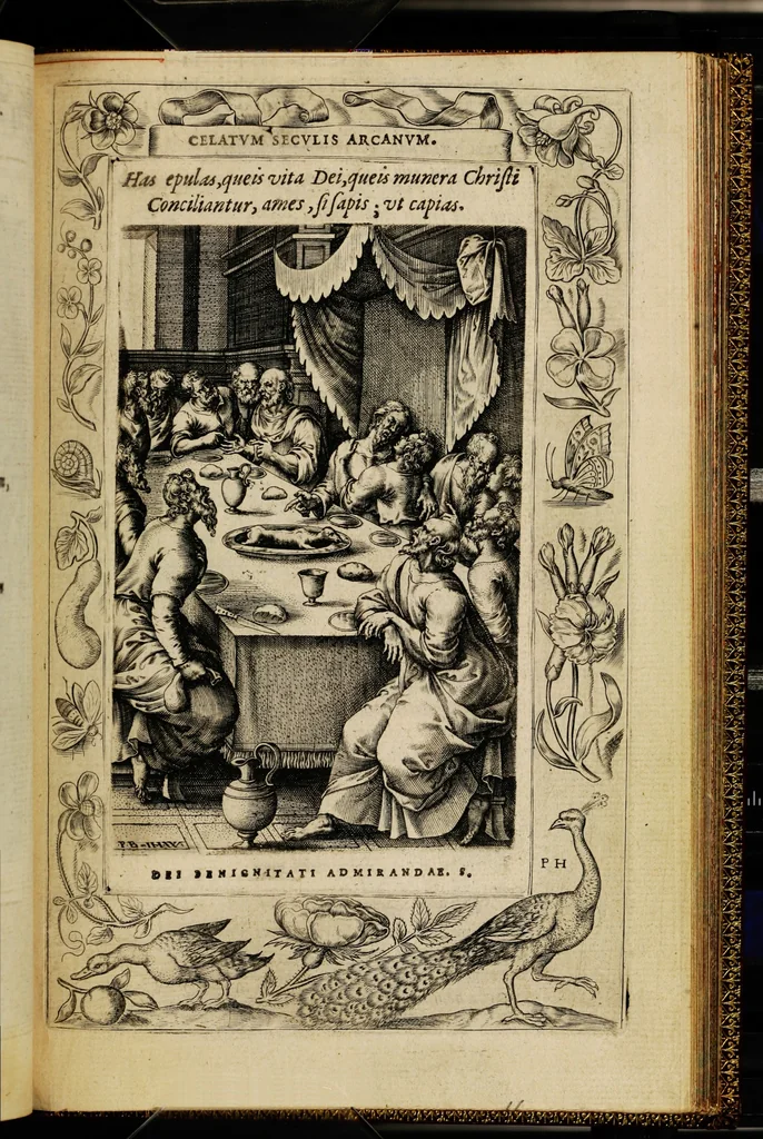 An illustration from Humanae salutis monumenta, 1571, leaf 115