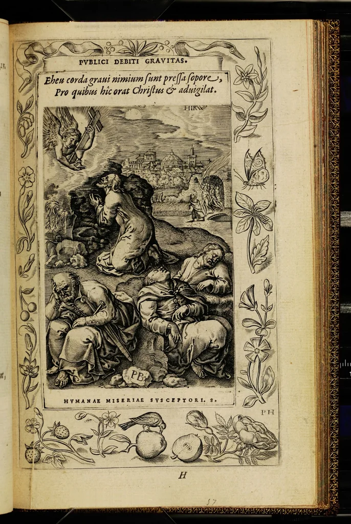An illustration from Humanae salutis monumenta, 1571, leaf 119
