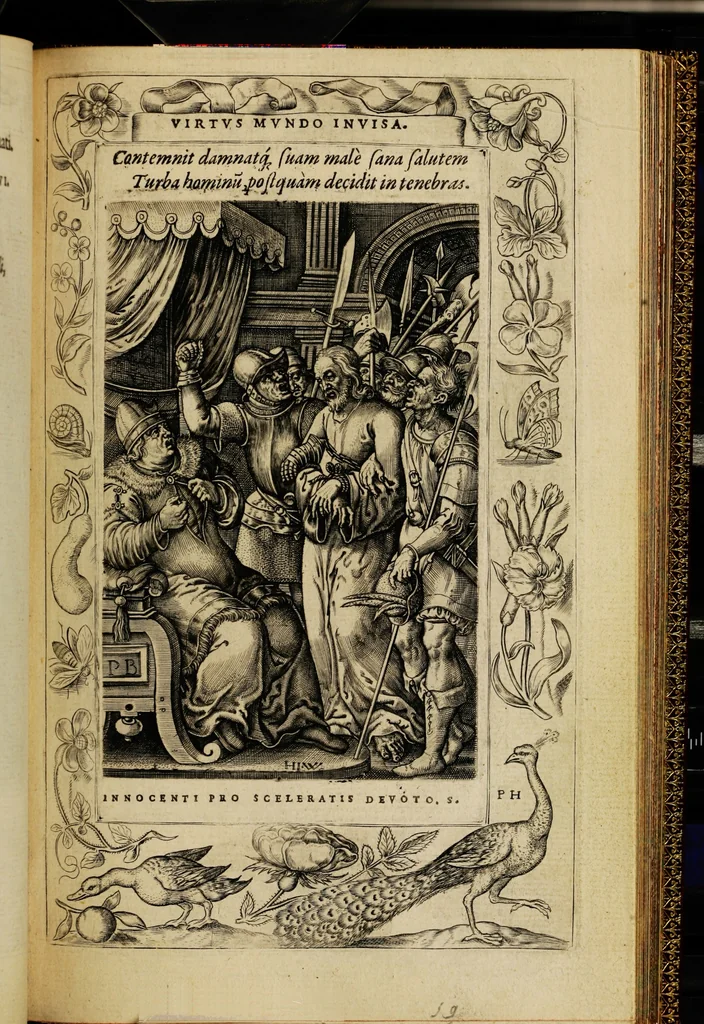 An illustration from Humanae salutis monumenta, 1571, leaf 123
