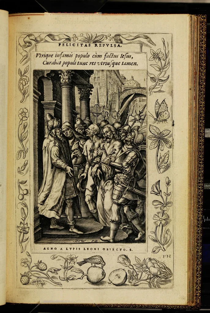 An illustration from Humanae salutis monumenta, 1571, leaf 125