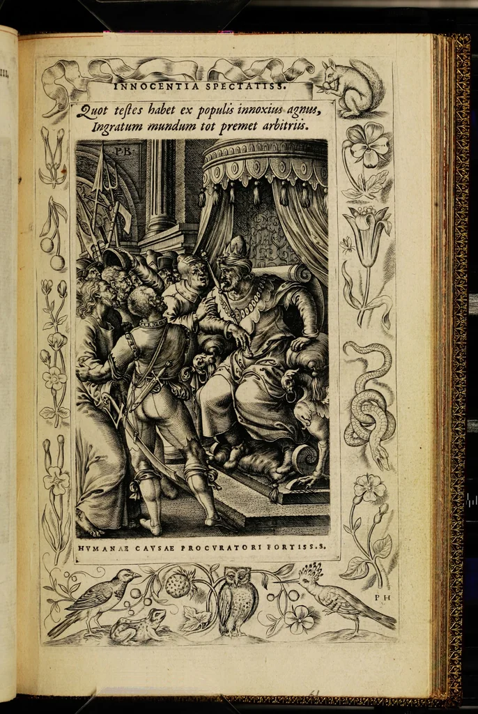 An illustration from Humanae salutis monumenta, 1571, leaf 127