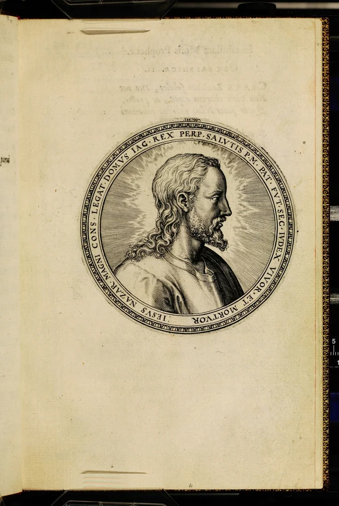 An illustration from Humanae salutis monumenta, 1571, leaf 13
