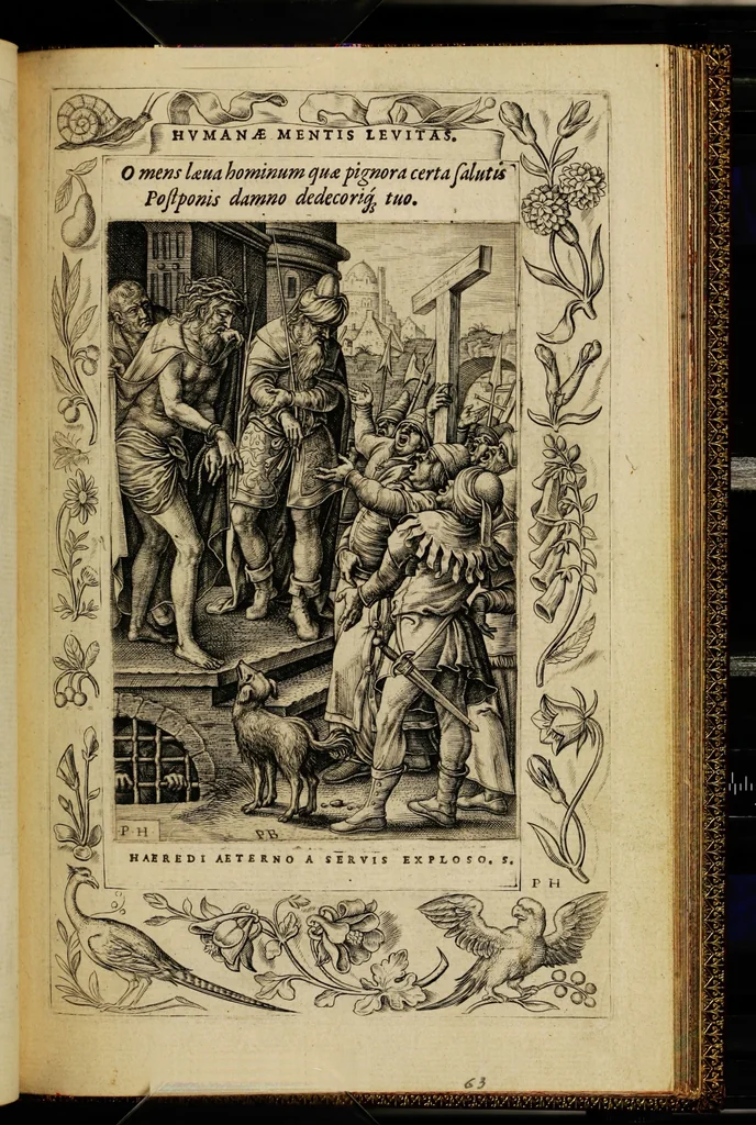 An illustration from Humanae salutis monumenta, 1571, leaf 131