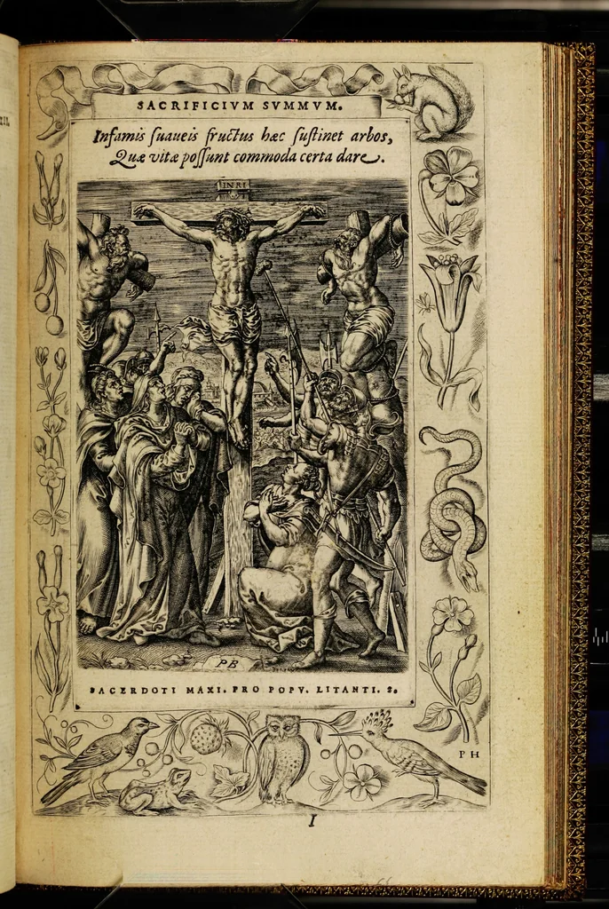An illustration from Humanae salutis monumenta, 1571, leaf 135