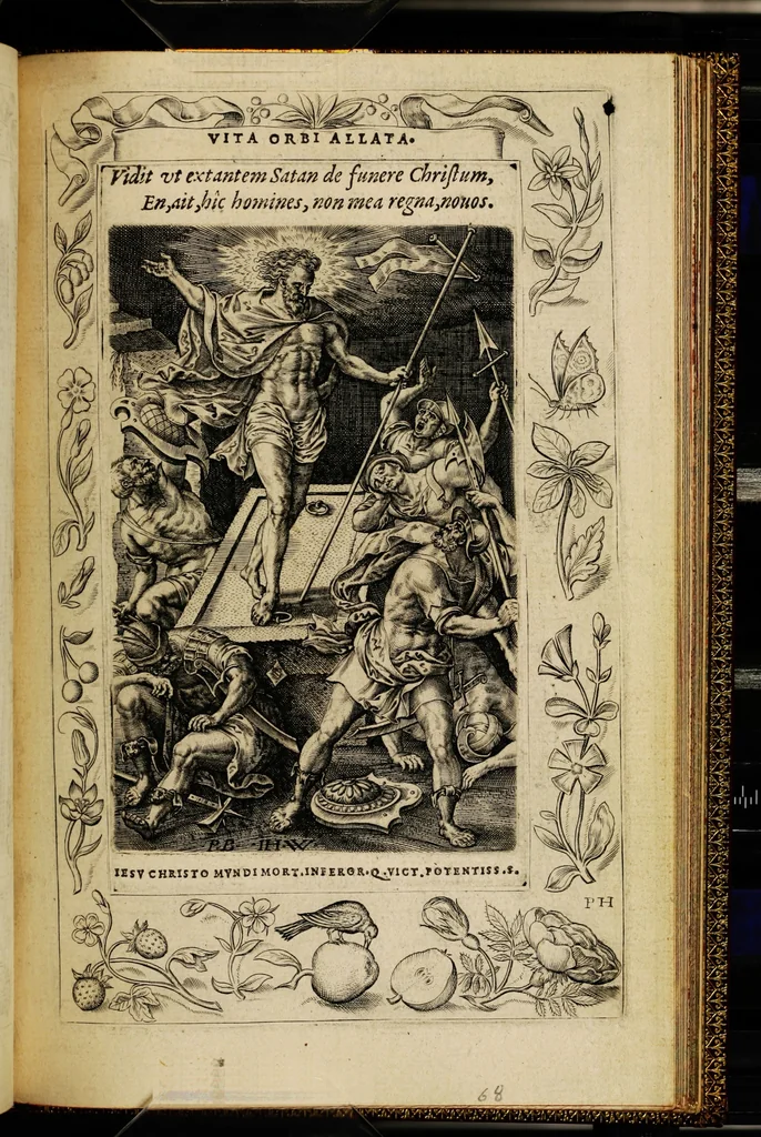 An illustration from Humanae salutis monumenta, 1571, leaf 141
